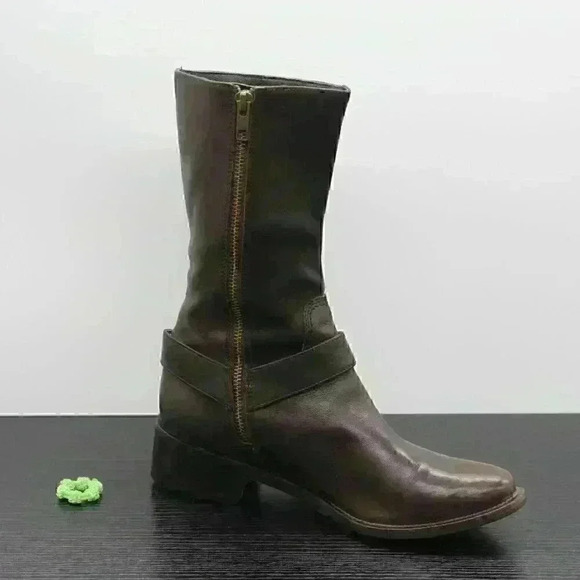 Cole Haan Leela Women's Brown Leather Harness Boot - Picture 3 of 10